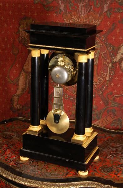 fig 3. Early Antique French Portico Clock
