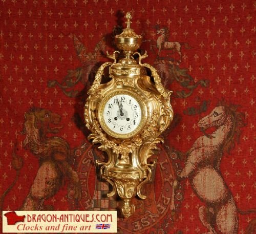 Large Antique Cartel Wall Clock
