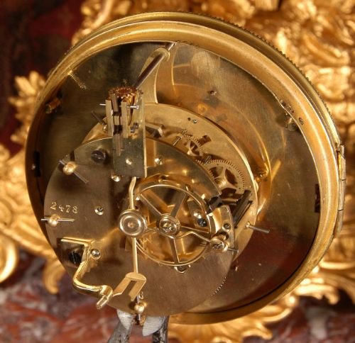 fig 4. Large Antique Cartel Wall Clock