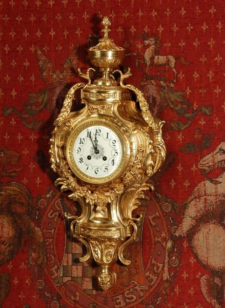 fig 1. Large Antique Cartel Wall Clock