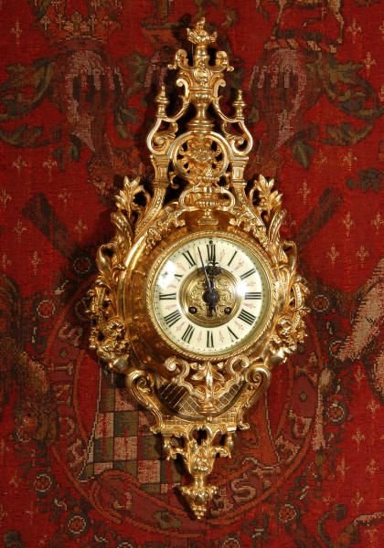 fig 1. Antique French Cartel Wall Clock