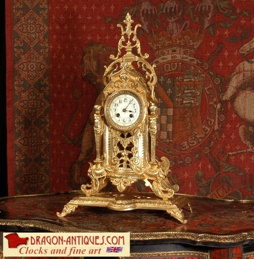 Large Japy Freres Table Clock