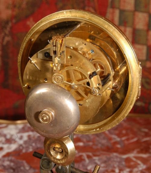 fig 4. Antique French Gilt Brass Cartel Wall Clock