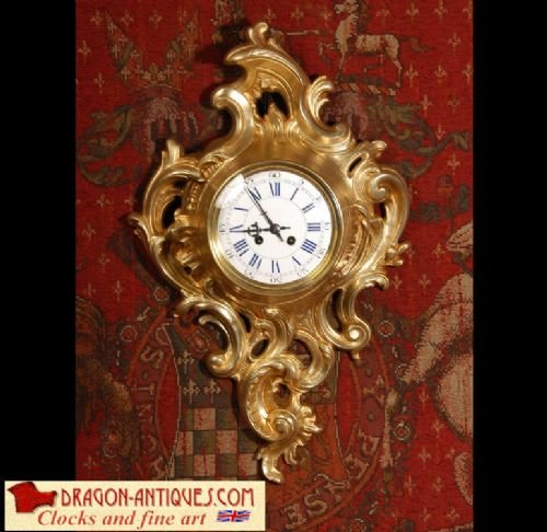 Large Rococo Cartel Wall Clock
by Fritz Marti