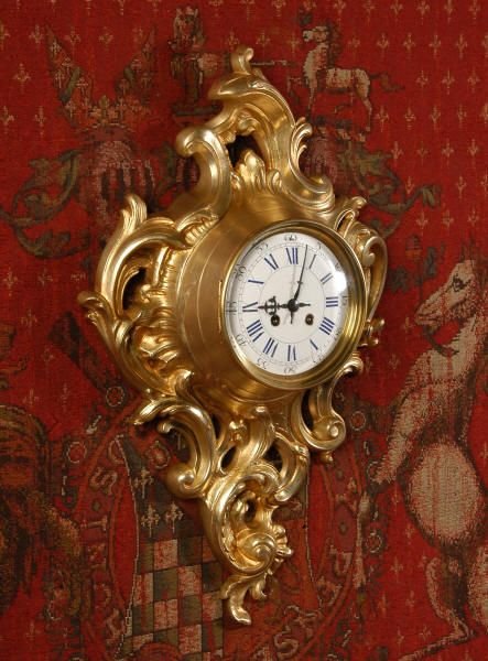 fig 1. Large Rococo Cartel Wall Clock
by Fritz Marti