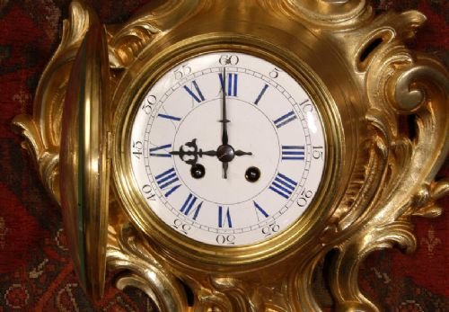 fig 2. Large Rococo Cartel Wall Clock
by Fritz Marti