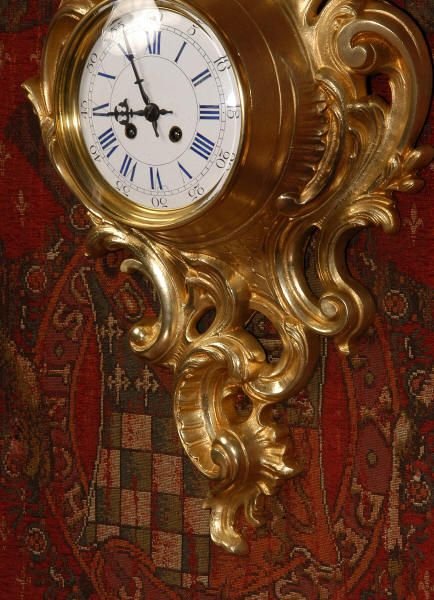 fig 3. Large Rococo Cartel Wall Clock
by Fritz Marti