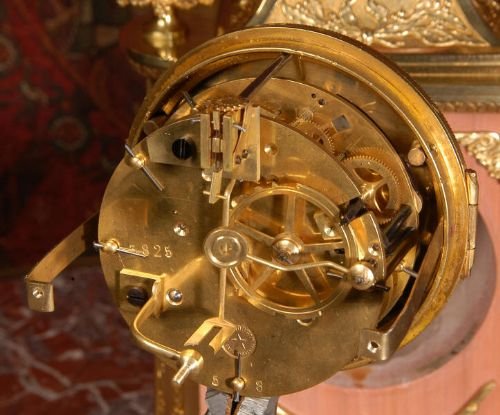 fig 4. Antique French Ormolu and Pink Marble
Boudoir Clock