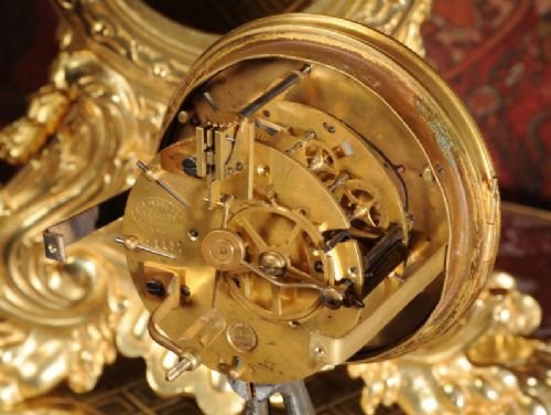 fig 4. Huge Antique French Gilt Brass Clock
Samuel Marti