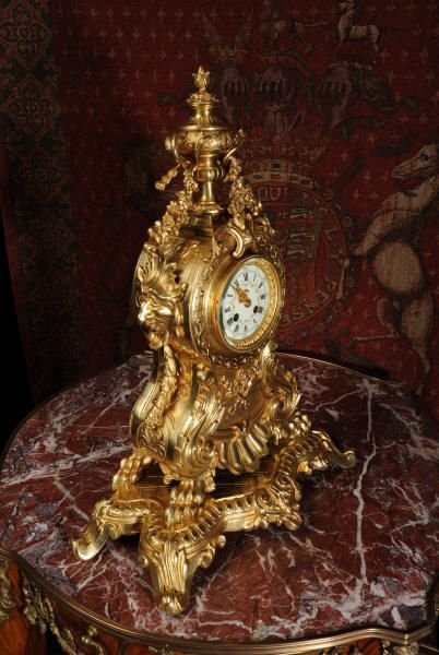 fig 1. Huge Antique French Gilt Brass Clock
Samuel Marti