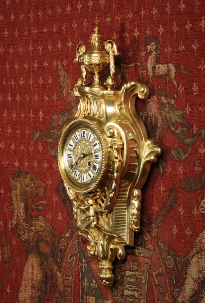 fig 2. Japy Freres Antique French Gilt Brass Clock