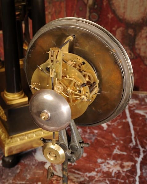 fig 4. Huge Antique French Cartel Wall Clock Knight and Lions Rampant