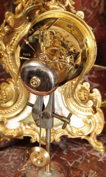 fig 4. Stunning Sevres Porcelain and Gilt Brass Clock Set