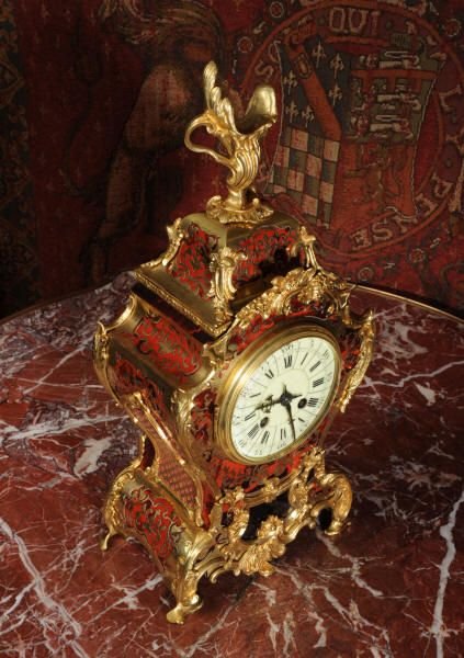 fig 2. Antique French Rococo Boulle Table Clock