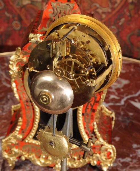 fig 4. Antique French Boulle Boudoir Clock