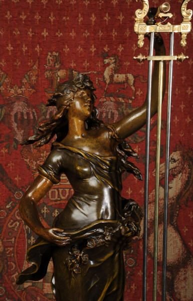 fig 2. Rare Large Swinging Mystery Clock
by Auguste Louis Mathurin Moreau (1834-1917)
