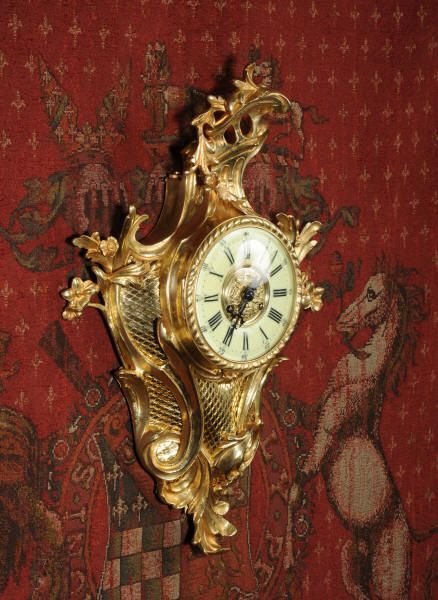 fig 1. Large Rococo Cartel Wall Clock
by Japy Freres