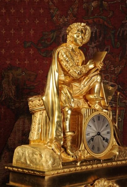 fig 2. Huge Early Ormolu Antique French Clock
Silk Suspension movement by Honoré Pons.