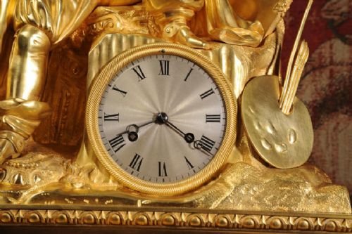 fig 3. Huge Early Ormolu Antique French Clock
Silk Suspension movement by Honoré Pons.