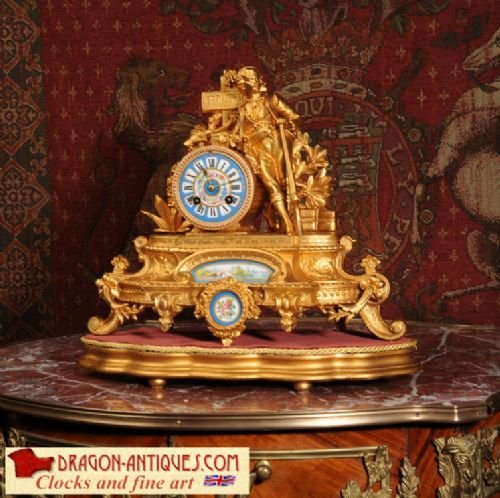 Stunning Sevrés Porcelain & Gilt Metal Clock
benjamin Louis Eulalie De Bonneville (1796 - 1878)