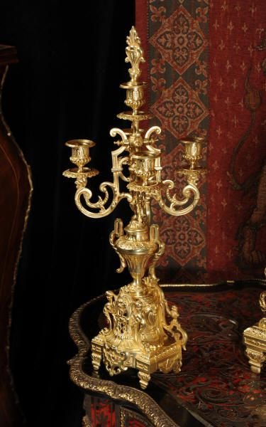 fig 2. Stunning Antique French Classical Clock Set
~ Louis Japy ~