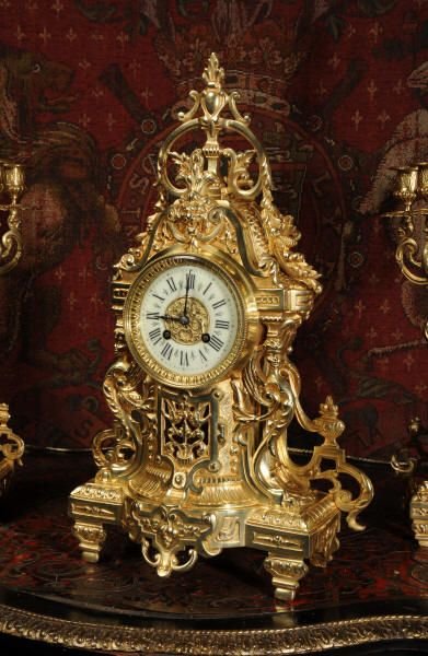 fig 1. Stunning Antique French Classical Clock Set
~ Louis Japy ~
