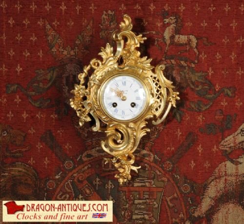 Japy Freres Rococo Cartel Clock