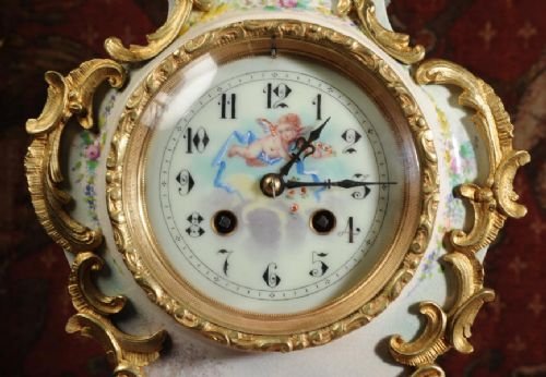 fig 3. Exquisite Faience & Gilt Metal Clock Set
Japy Freres
Exquisite Faience & Gilt Metal Clock Set
Japy Freres
Exquisite Faience & Gilt Metal Clock Set
Japy Freres