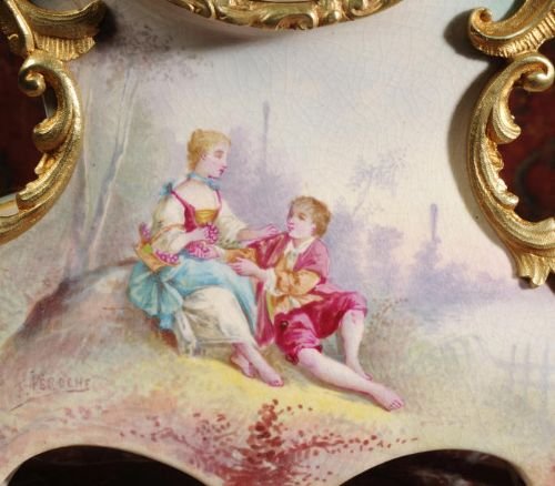 fig 2. Exquisite Faience & Gilt Metal Clock Set
Japy Freres
Exquisite Faience & Gilt Metal Clock Set
Japy Freres
Exquisite Faience & Gilt Metal Clock Set
Japy Freres