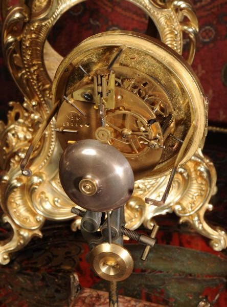 fig 4. Japy Freres Antique French Gilt Brass Clock