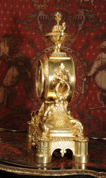 fig 2. Magnificent Antique French Brass Drum Head Clock
by Samuel Marti