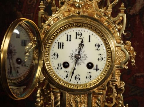 fig 3. Japy Freres Antique French Clock ~ Eagle