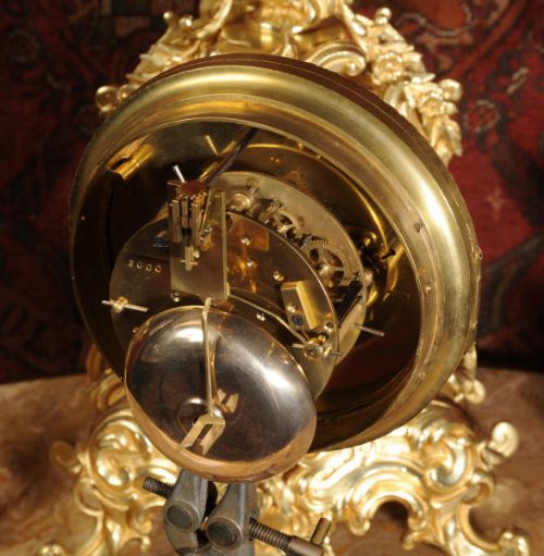 fig 4. Huge Antique French Cartel Wall Clock ~ Dragons