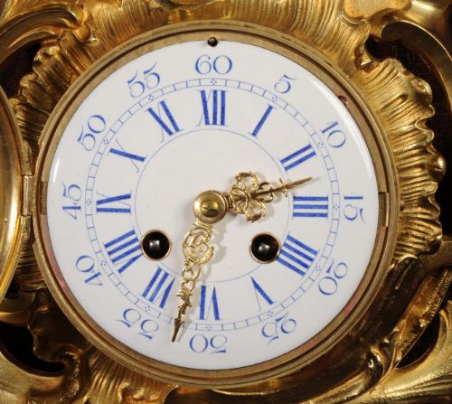 fig 3. Antique French Rococo Cartel Wall Clock
by Japy Freres