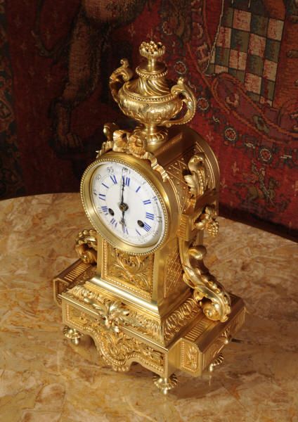 fig 1. Louis XVI Ormolu Boudoir Table Clock