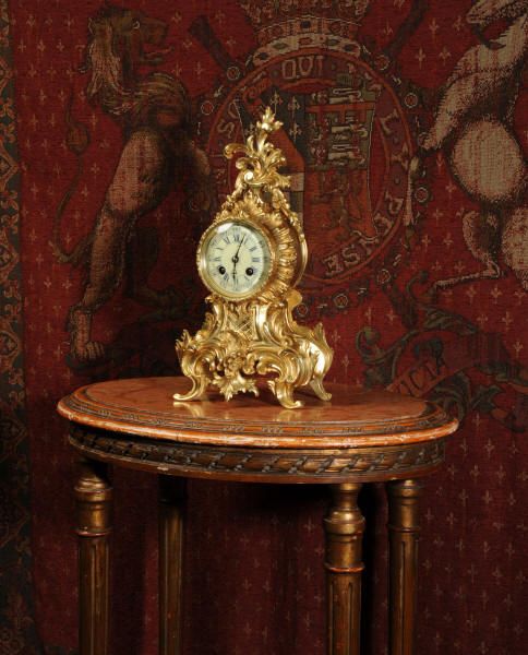 fig 2. Antique French Rococo Boudoir Clock