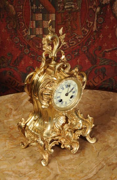fig 1. Antique Clock - French Rococo Boudoir
Table Clock