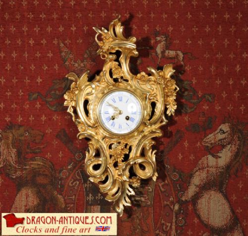 Japy Freres Large Antique Rococo Cartel Wall Clock
~ French - Circa 1880 ~
Japy Freres Large Antique Rococo Cartel Wall Clock
~ French - Circa 1880 ~