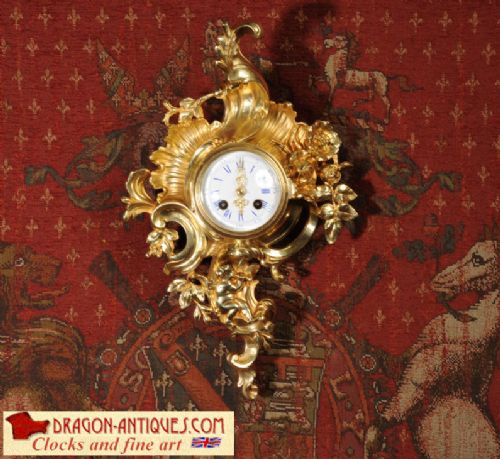 Japy Freres Rococo Cartel Clock
~ French - Circa 1880 ~