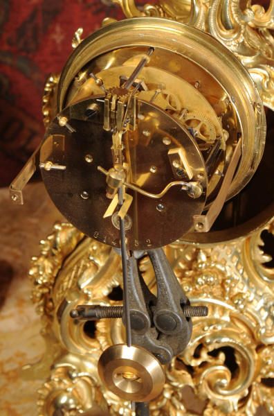 fig 4. Japy Freres Antique Rococo Clock Set
~ French - Circa 1880 ~