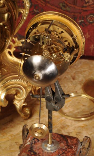 fig 4. Antique French Rococo Boudoir Clock
by A. D. Mougin