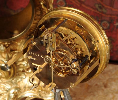 fig 4. Large Antique Rococo Clock
~ French - Circa 1880 ~