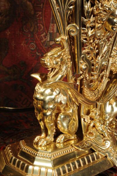 fig 2. Superb Gilt Bronze Clock Set ~ Dragons
~ English / French - Circa 1880 ~