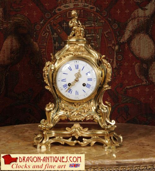 Large and Superb Antique Rococo Clock
by Samuel Marti