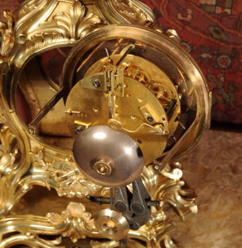 fig 4. Large and Superb Antique Rococo Clock
by Samuel Marti