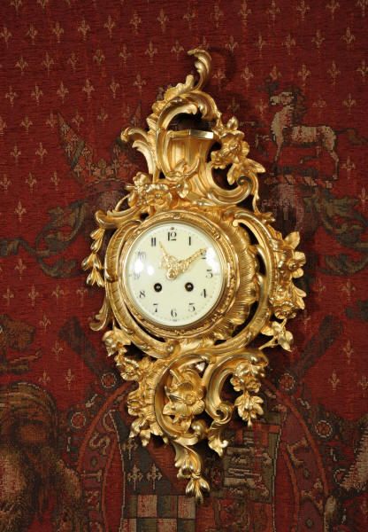 fig 2. Antique French Rococo Cartel Wall Clock
by Japy Freres