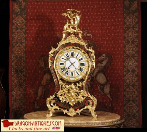 Very Large Rococo Boulle & Ormolu Bracket Clock 
