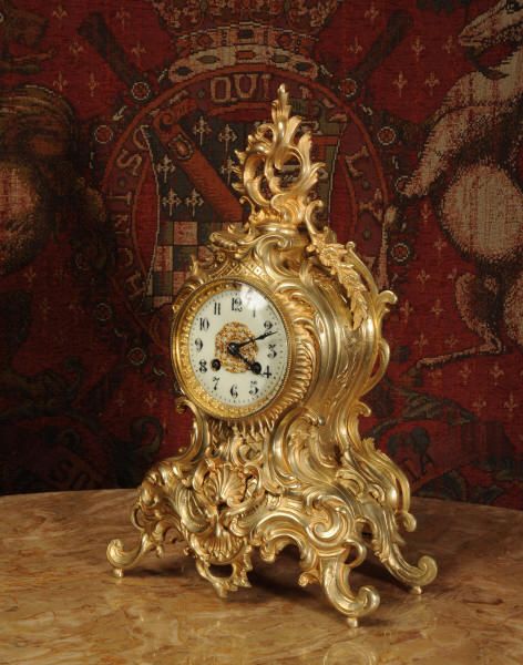 fig 1. Antique Clock - French Rococo Boudoir
Table Clock