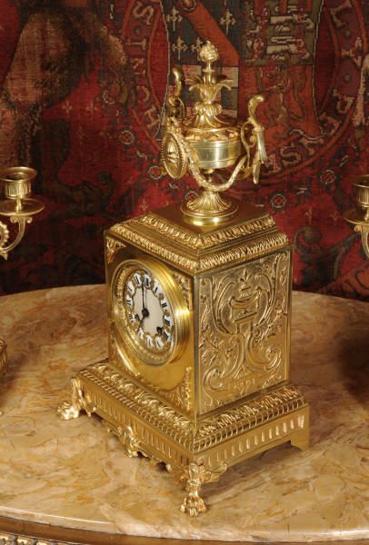 fig 2. Japy Freres Classical Antique Clock Set
~ French - Circa 1880 ~