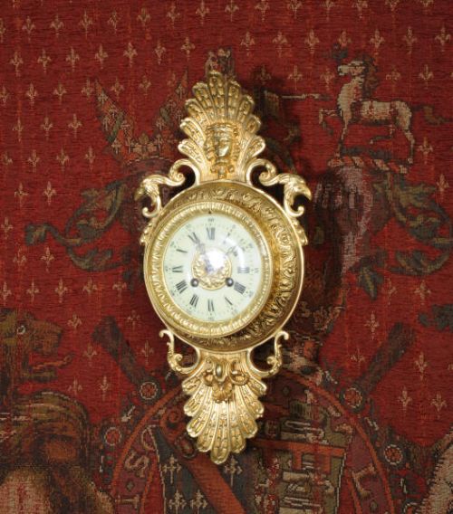 fig 1. Antique French Classical Cartel Wall Clock